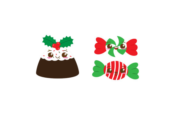 Cake and Candy Christmas Asset Set
