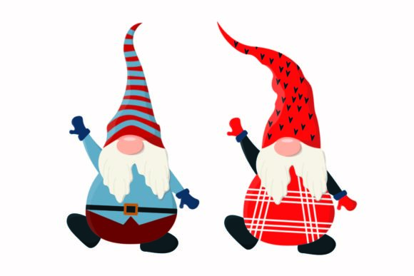 Christmas Gnome Fun Illustration Set