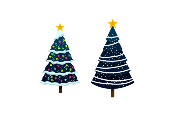 Christmas Tree Vector Illustrations for Seasonal Design