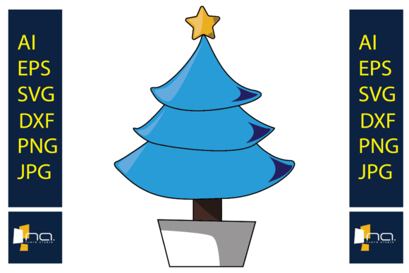 Christmas Tree Winter Illustrations for Blog Design