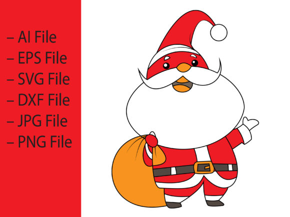 Cute Christmas Santa Claus-01 Illustrations