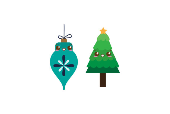 Ornament and Christmas Tree Asset Set for Digital Sellers
