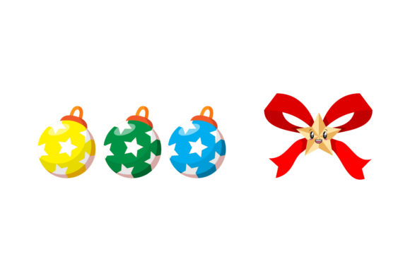 Ornaments and Ribbon Christmas Asset