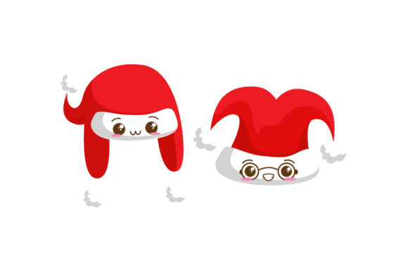Santa’s Hat Cute Christmas Asset Set for Illustrations