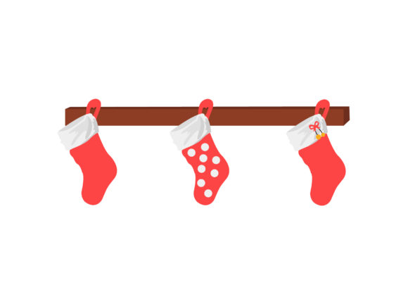 Shoes Christmas Vector Illustration