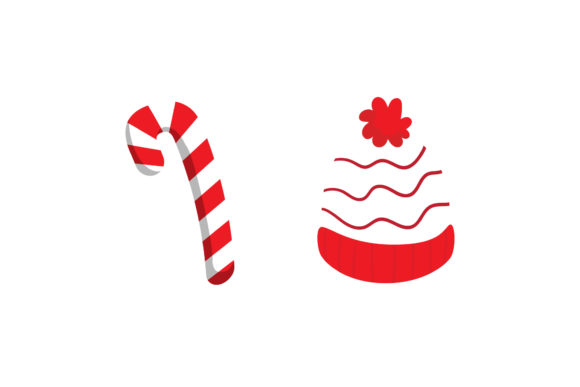 Stick Candy and Hat Christmas Set